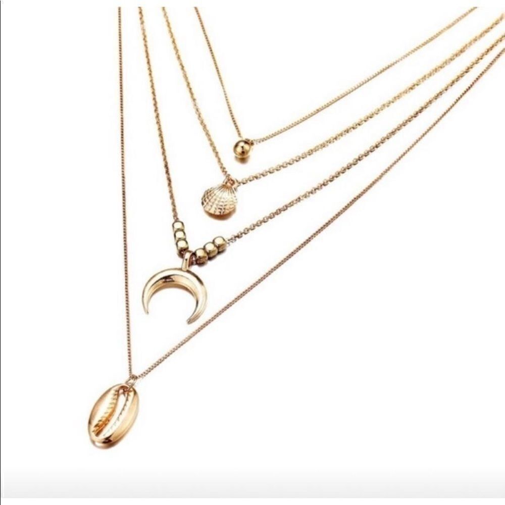 Layered Boho styled necklace 